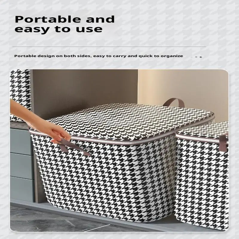 Caja de almacenamiento de ropa de gran tamaño con cubierta, cesta de lavandería grande, bolsa organizadora para bebé, plegable