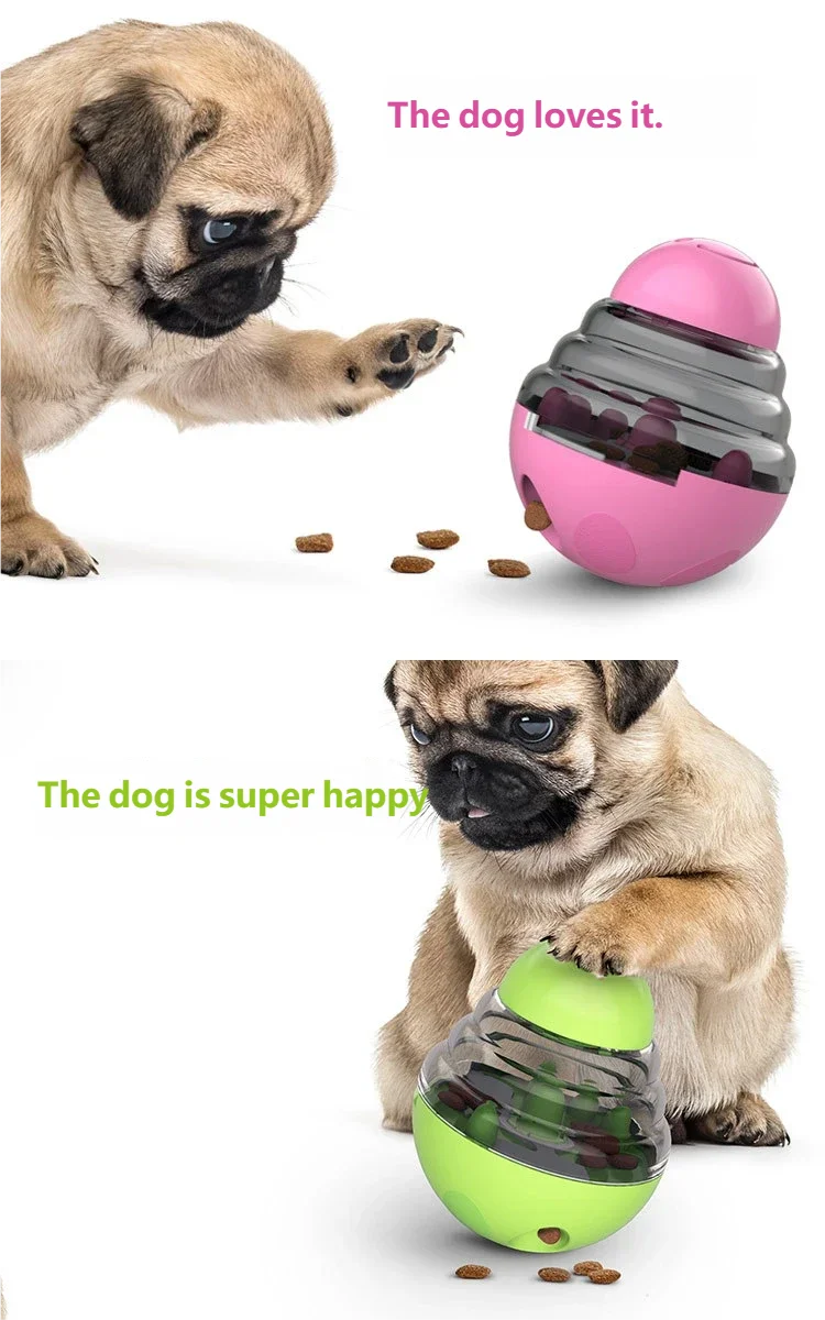 Juguete Dispensador de Comida para Perros, Tipo Rompecabezas, con Bola Antiderrames, Alimentador Lento