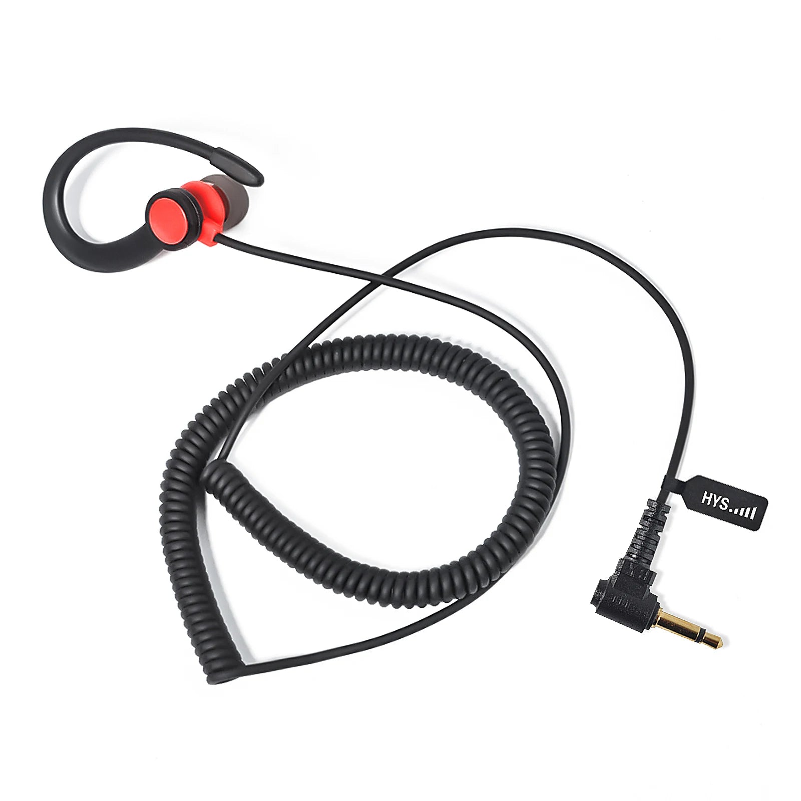 Walkie Talkie en forma de G de 1Pin, auricular solo para escuchar, auricular suave con enchufe de 3,5mm para Motorola, altavoz de Radio bidireccional, micrófono