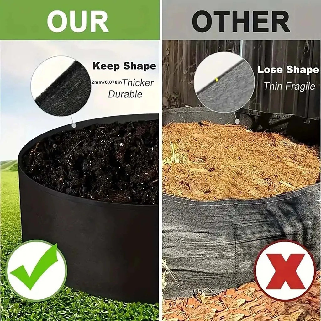 Macetas de Cultivo No Tejidas con 6+1 Compartimentos, Suministros de Jardinería, Macetas de Jardín para Exteriores, Contenedor para Flores y Vegetales, Saco para Semillas