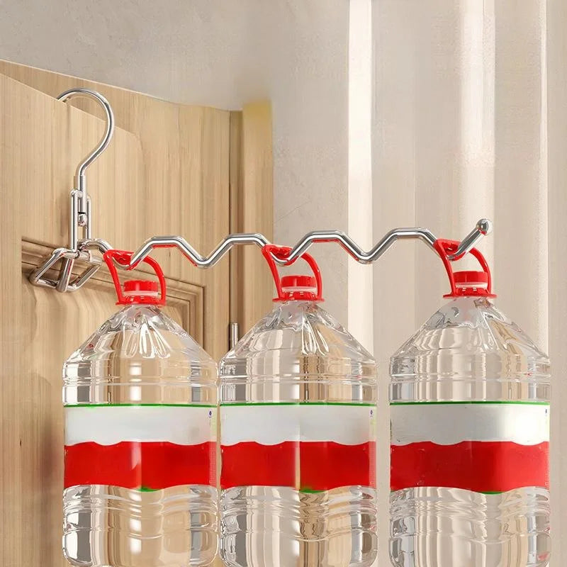 Colgador de ropa plegable de acero inoxidable, colgador de secado de Hotel de viaje Multifu, perchas de ropa colgantes simples para viajes esenciales para el hogar