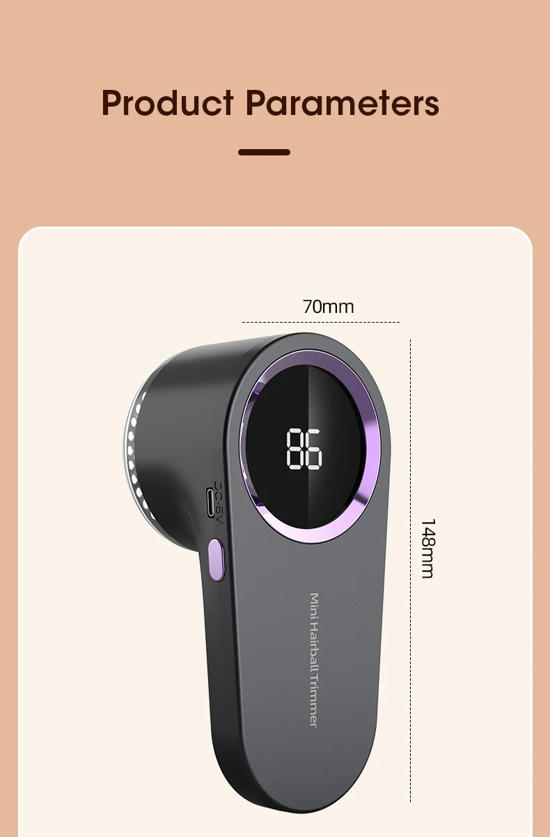 Eliminador de pelusas para ropa, eliminador de pelusas de pellets eléctrico Digital LED, recargable por USB, afeitadora de tela pelusa, suéter, envío directo