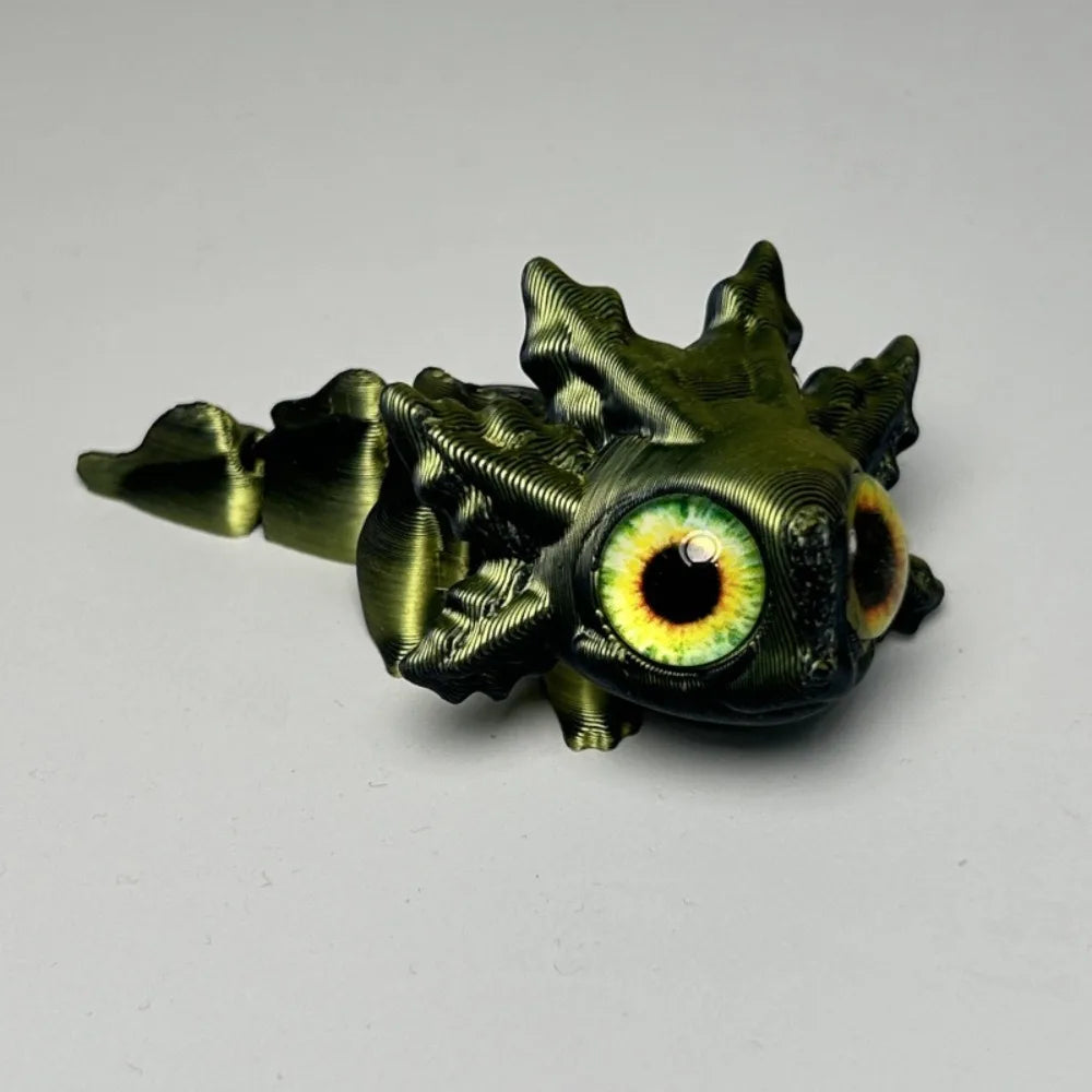 Diseño multiarticulado Impresión 3D Figuras Newt Piezas móviles Figuras de ojos de simulación impresas en 3D Dibujos animados realistas
