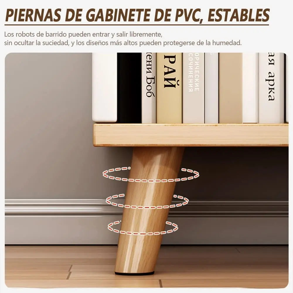 Mesita de Noche Moderna de 3 Niveles con Cajones y Patas, Mesa Auxiliar Duradera, Estable y Encantadora, con Estante