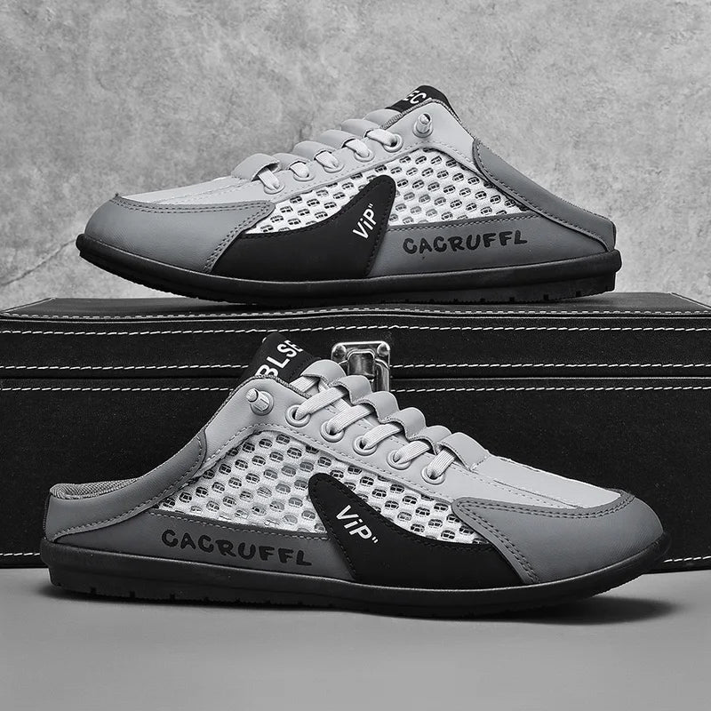 Zapatos de Hombre Estilo Verano 2026, Diseño Cerrado y Deslizante con Malla Transpirable, Mocasines Modernos y Transpirables