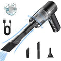 Aspiradora 3 en 1 con función de succión y soplado integradas, aspiradora combinada con carga USB, aspiradora pequeña para coche y hogar