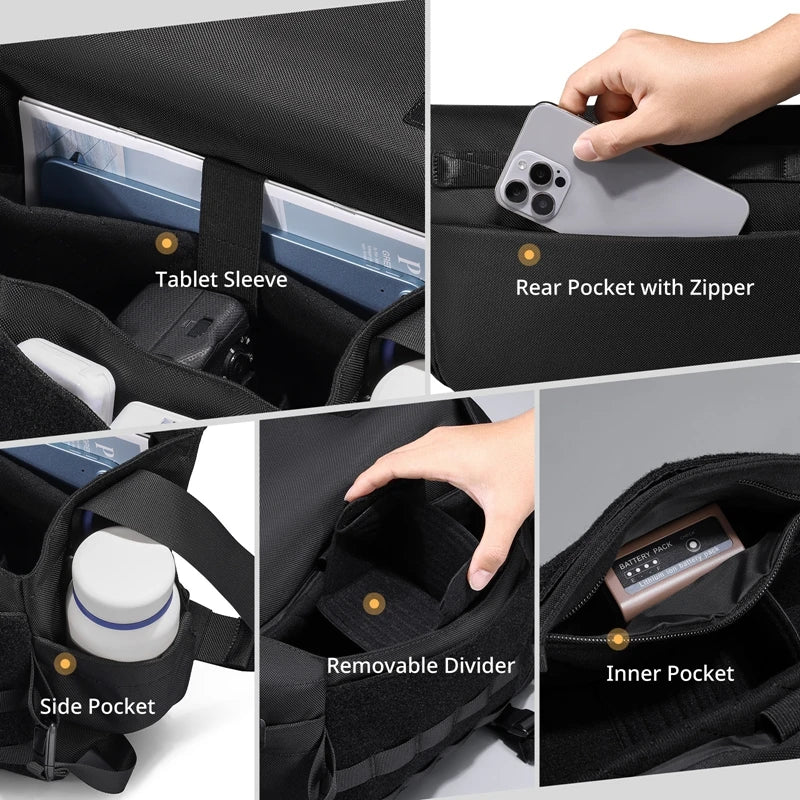 Ulanzi-Bolso de hombro BC08 para fotografía, bolsa impermeable para trípode, cámara sin Espejo, Smartphone, tableta