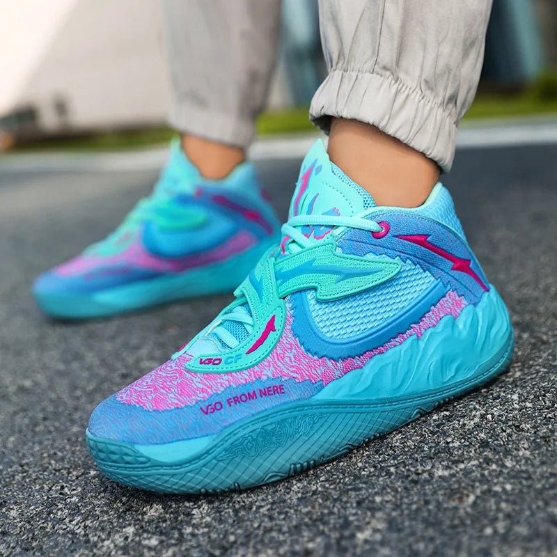Zapatillas de baloncesto para hombre, transpirables, con amortiguación, antideslizantes, para correr, entrenamiento de gimnasia, zapatillas de baloncesto atléticas