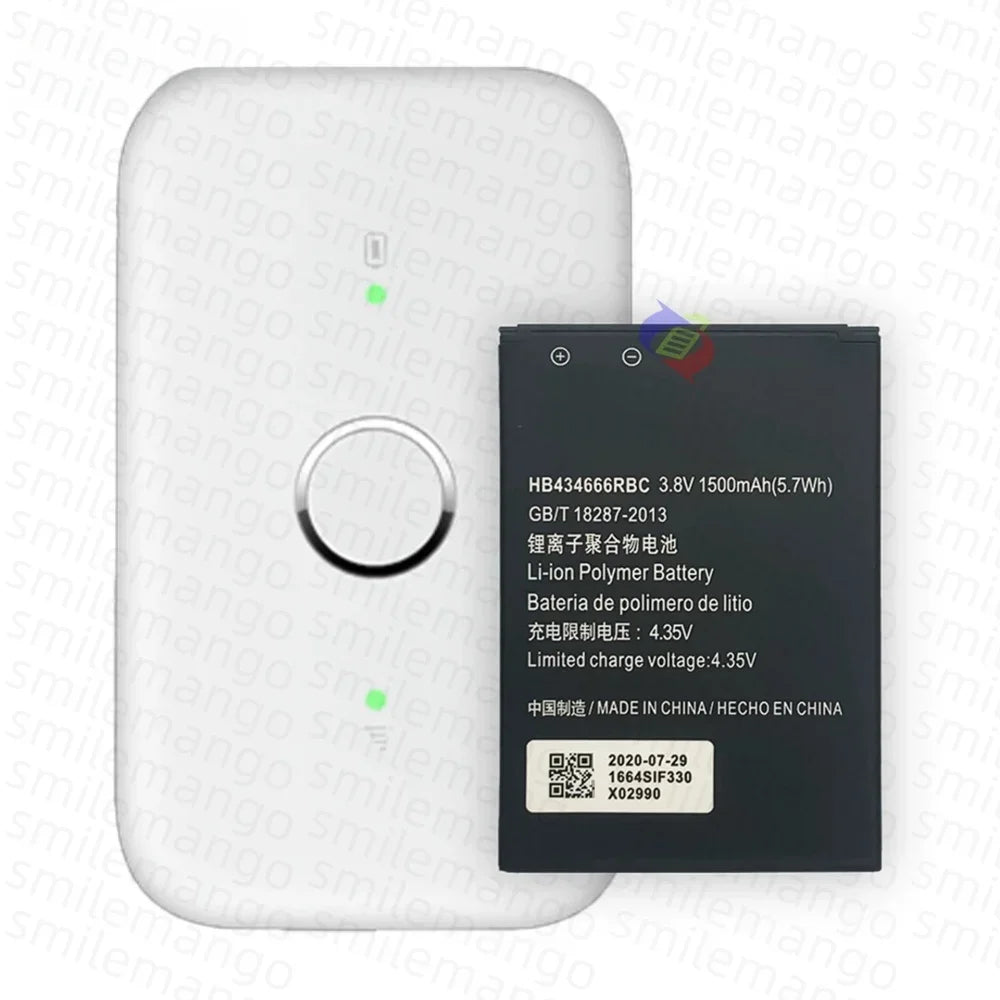 Batería HB434666RBC de alta capacidad de 1500mAh para enrutador Huawei E5573 E5573S E5573s-32 E5573S-320 E5573s-606 -806