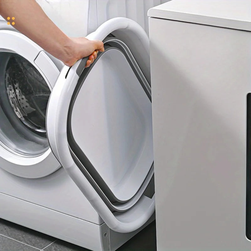 Cesta de almacenamiento plegable multifuncional, cesto para la colada, bañera para mascotas, organizador que ahorra espacio para huecos de ducha, cestas para la colada