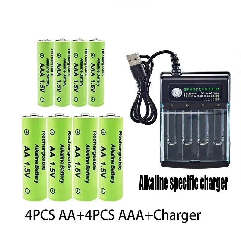 Batería recargable Original 1,5 V AA9800mAh + AAA8800mAh + cargador para ordenador reloj Radio videojuego cámara Digital AA AAAbattery