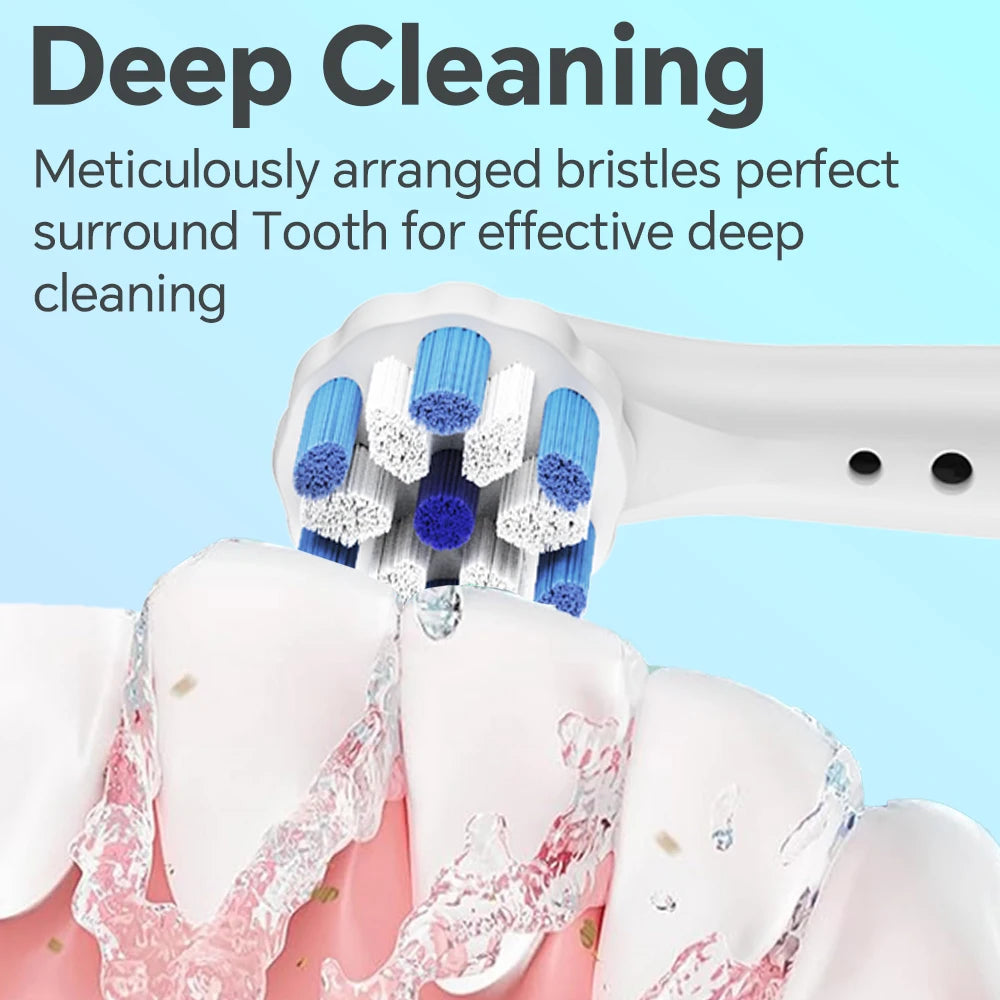 Soporte/Portacepillos de Dientes y 4 Cabezales de Repuesto Compatibles con los Cepillos de Dientes Eléctricos Oral B iO 2 3 4 5 6 7 8 9 10