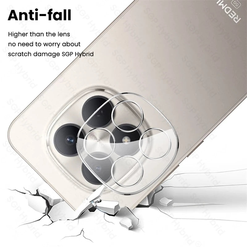 Funda protectora de cámara curvada de vidrio templado transparente 3D de 3 uds para Redmi Note 15 Pro 5G cubierta de lente en Redmy Note15 Pro + Pro Plus 5G