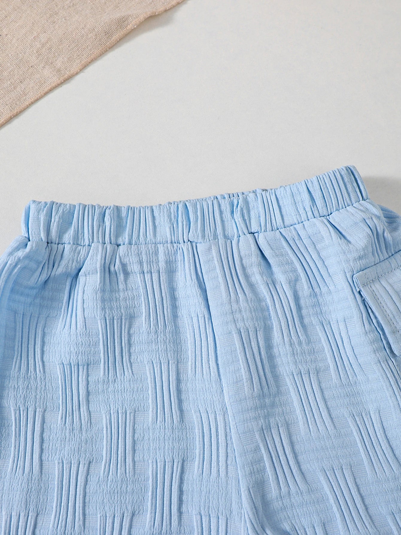 Conjunto de 2 piezas de moda para niños pequeños, conjunto de camiseta de manga corta con bloques de color y pantalones cortos para bebés recién nacidos de 0 a 3 años, ropa informal de verano