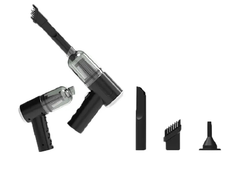 Aspirador de coche inalámbrico de 9000Pa, dispositivo de limpieza portátil con carga USB de 1200mAh, Mini aspirador húmedo y seco para el hogar