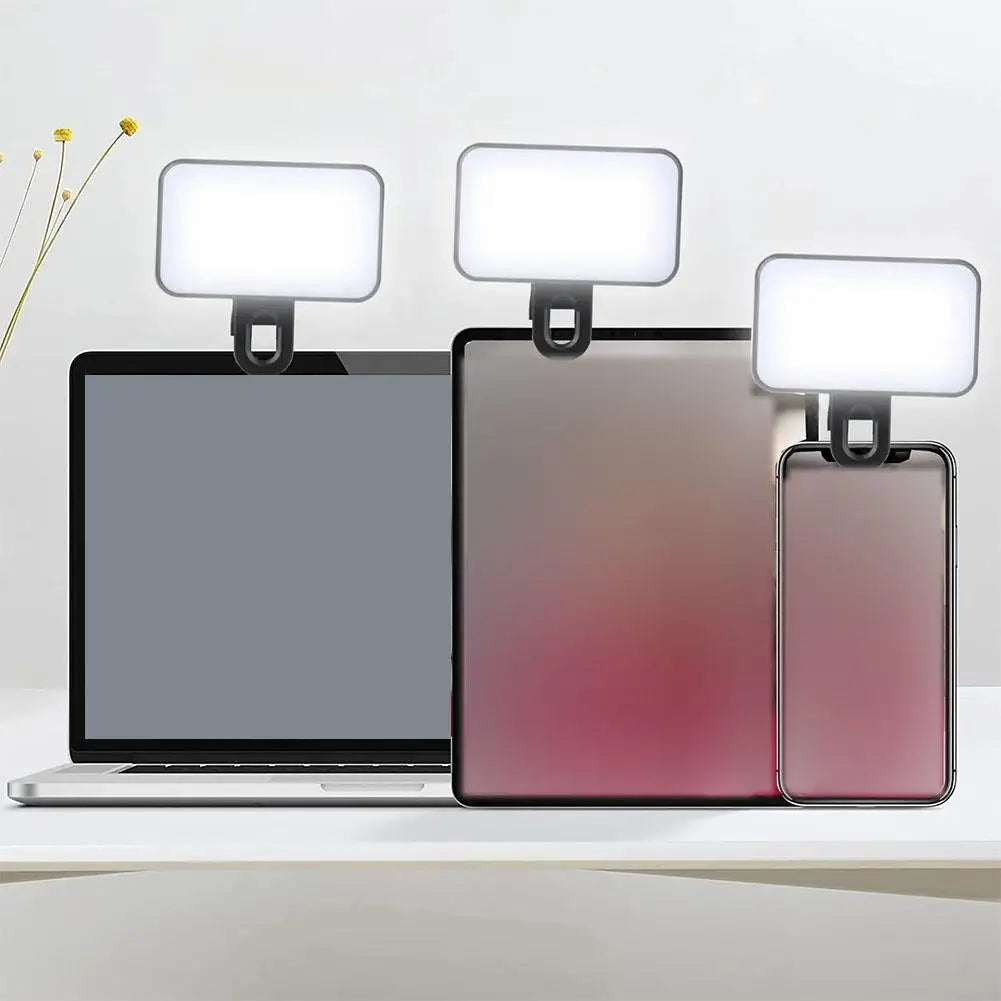 Luz LED de bolsillo para Selfie, relleno de Flash, 3 modos, luz de anillo ajustable para fotografía y vídeo, lámpara de fotografía para IPhone, IPad, teléfono móvil y portátil