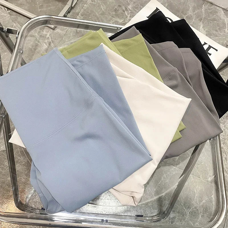 Pantalones cortos de Yoga de verano, mallas elásticas transpirables, mallas deportivas de secado rápido, Fitness, Yoga, ciclismo, pantalones cortos atléticos para gimnasio