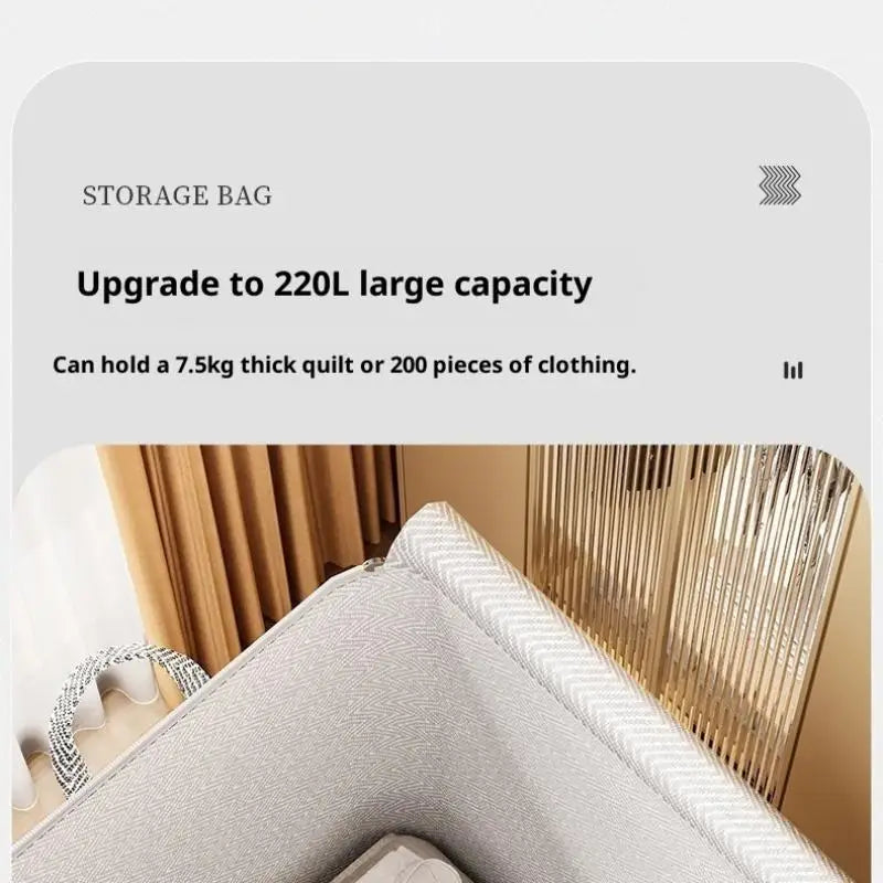 Caja de almacenamiento de ropa de gran tamaño con cubierta, cesta de lavandería grande, bolsa organizadora para bebé, plegable