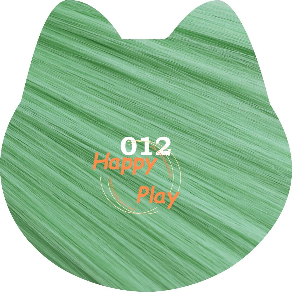 Peluca sintética de Cosplay de Anime de 400g + 60cm con flequillo para mujer, peluca recta Universal de volumen grueso de la serie verde, pelo resistente al calor
