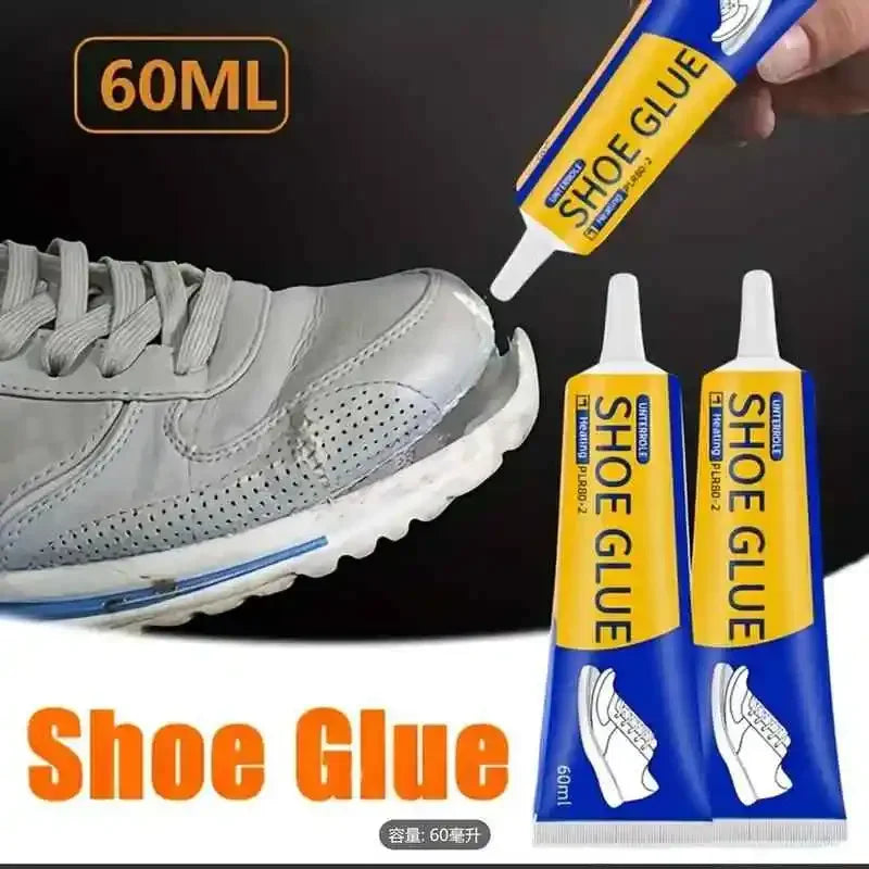 Pegamento Fuerte para Zapatos 60ml, Adhesivo Impermeable de Secado Rápido para Reparación, Fijación de Zapatillas y Botas, Resina Suave Transparente para Manualidades DIY