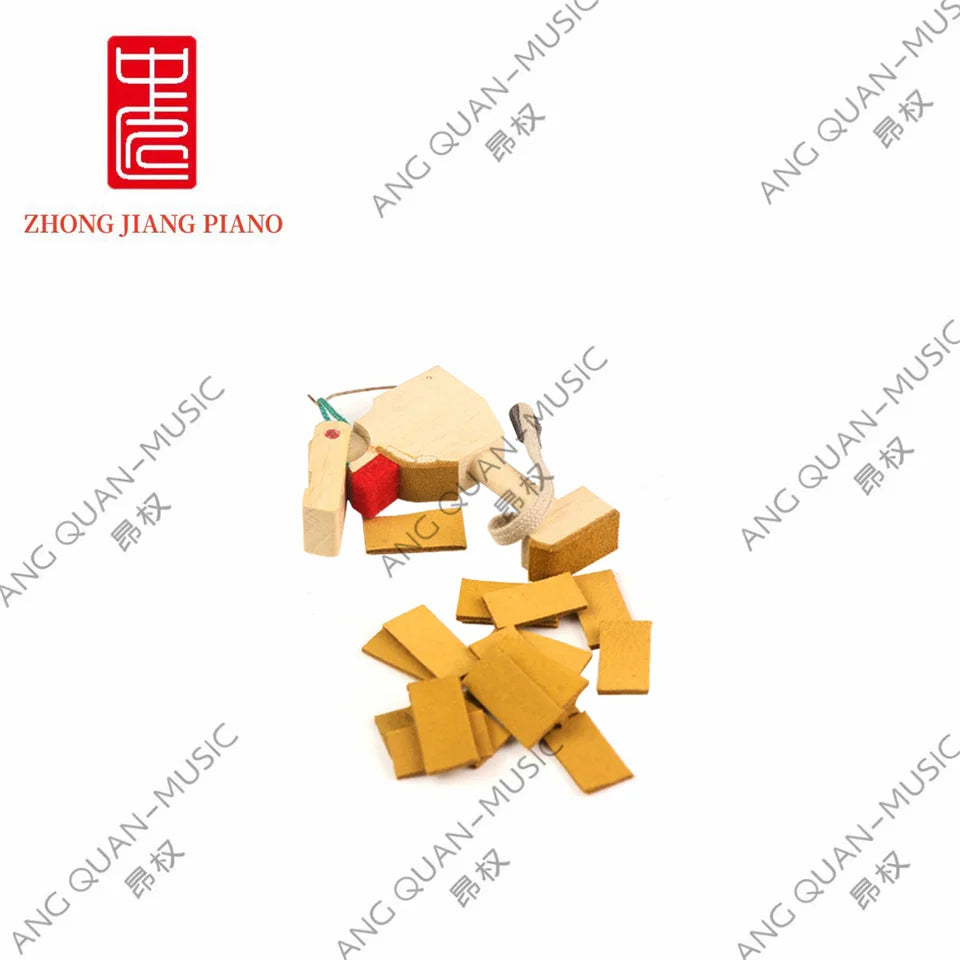 Accesorios para reparación de pianos: Funda de gamuza para el pie de piano vertical, Funda de gamuza para el pie de piano de cola