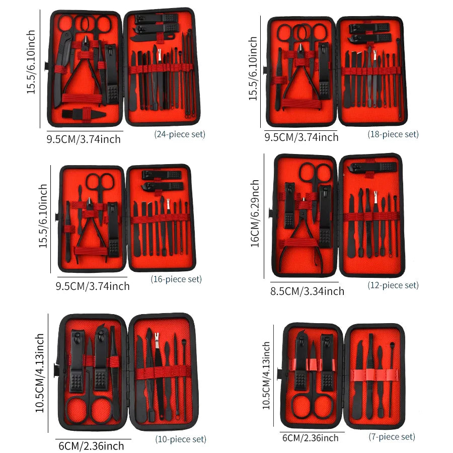 Juego de cortaúñas para manicura, herramientas de belleza prácticas, recortador de uñas, cuchillo de pedicura, cuchillo para pelar orejas