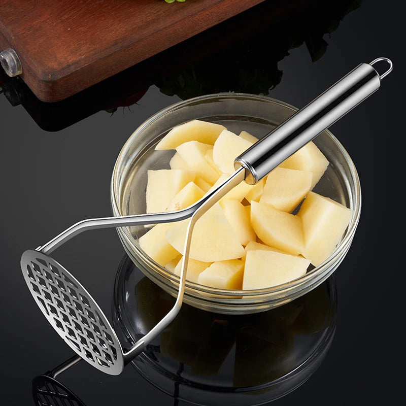 Aparato de Cocina, prensa de barro creativa, machacador de puré, máquina para hacer jugo, trituradora de patatas de acero inoxidable, empujador, herramientas de fruta, Cocina Cozinha