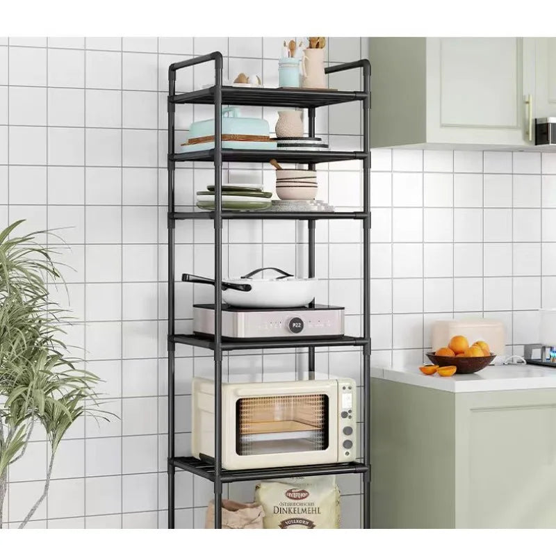 Unidad de almacenamiento y estantería portátil para el hogar, adecuada para cocina, dormitorio y uso multipropósito, con ruedas.