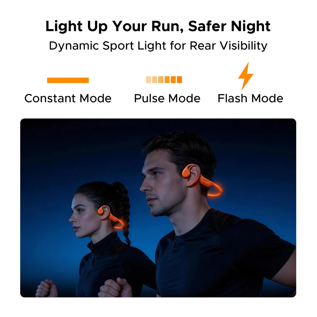 Audífonos DOOGEE BoneBeat Run Ray con Conducción Ósea, 10 Horas de Duración, Bluetooth 6.0, Dinámicos, Deportivos, Ligeros, Inalámbricos, de Diseño Abierto
