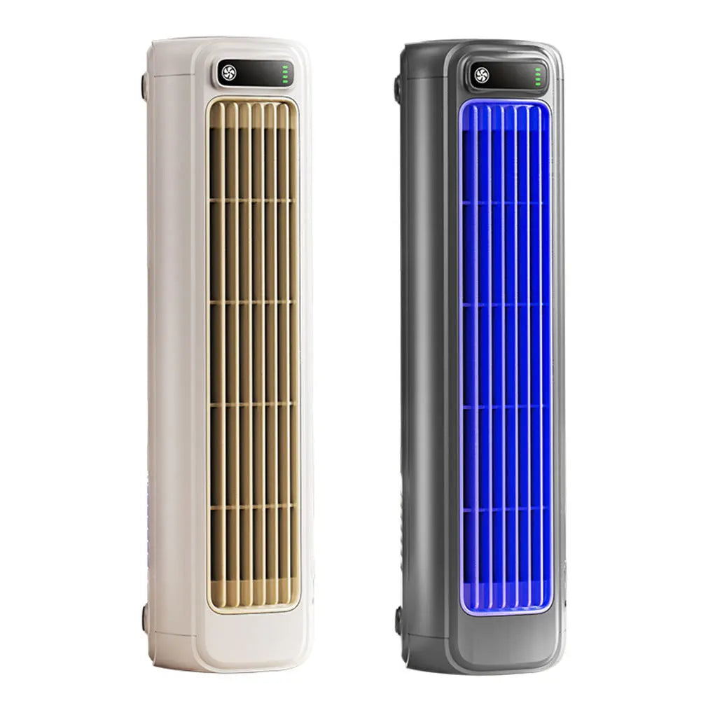 Ventilador de Torre portátil de 3 velocidades para escritorio, ventilador de pie silencioso, recargable, montaje en pared, para dormitorio, sala de estar y oficina