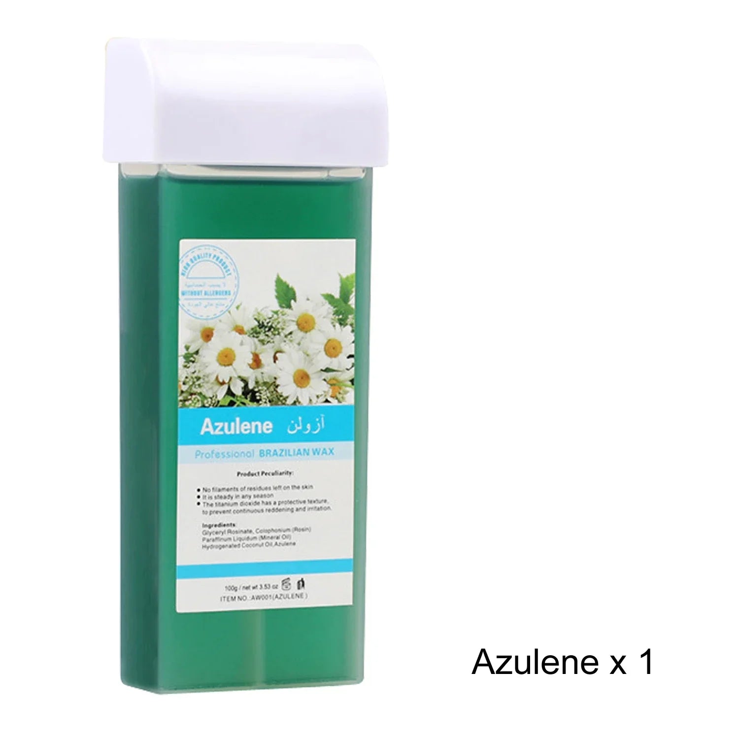Cartucho de cera depilatoria de miel y aloe vera sin dolor para depilación de bikini y cuerpo, Compatible con calentadores de cera