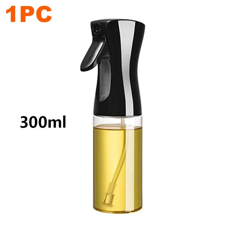 Botella pulverizadora de aceite de plástico para el hogar, botella pulverizadora de aceite o cepillo de aceite, nebulizador, relleno de niebla, cocina, barbacoa de doble uso, 200/300/500ml