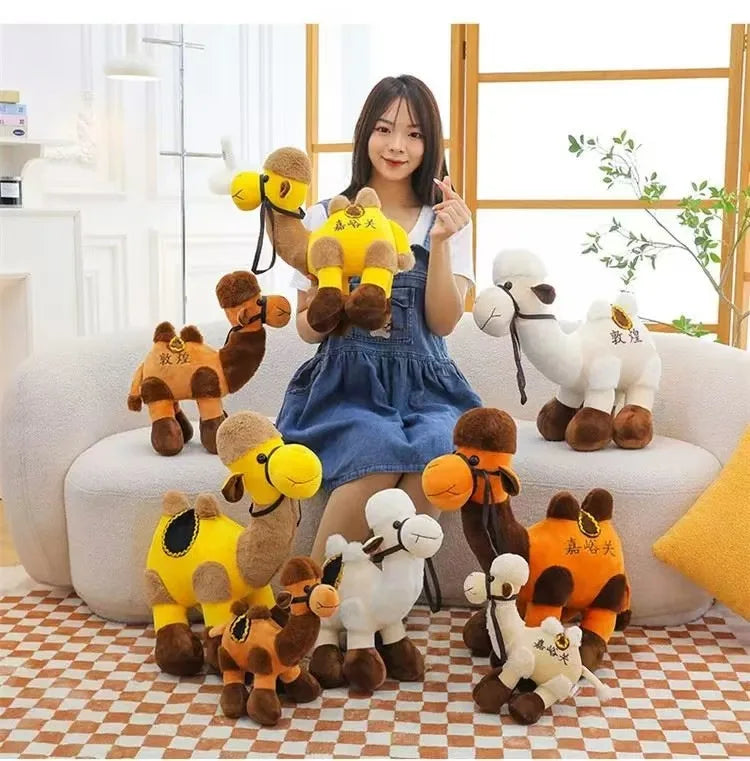 Juguete de Peluche de Camello de Simulación, Muñeco de Camello del Desierto, Almohada Creativa de Camello, Juguete para Niños, Regalo Kawayi