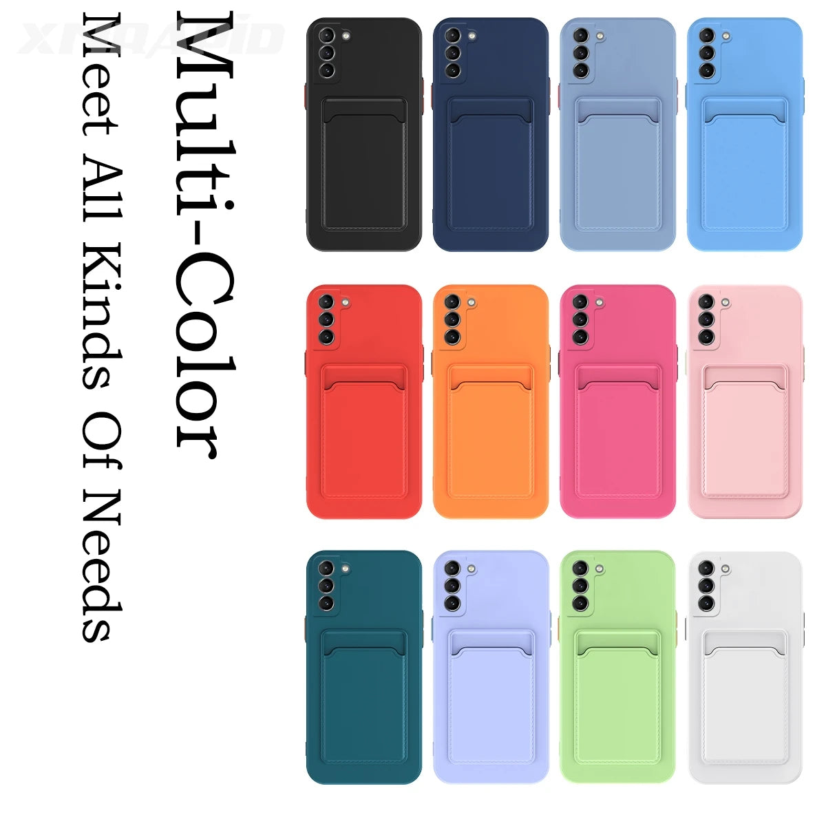 Funda tipo billetera de silicona suave de lujo para iPhone 17 Air 16 15 14 11 13 12 Pro Max Plus, Funda protectora trasera con ranura para tarjetero