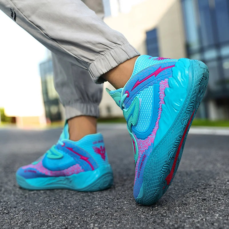 Zapatillas de baloncesto para hombre, transpirables, con amortiguación, antideslizantes, para correr, entrenamiento de gimnasia, zapatillas de baloncesto atléticas