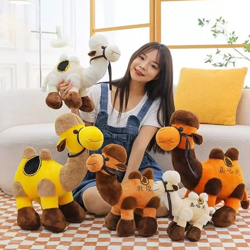 Juguete de Peluche de Camello de Simulación, Muñeco de Camello del Desierto, Almohada Creativa de Camello, Juguete para Niños, Regalo Kawayi