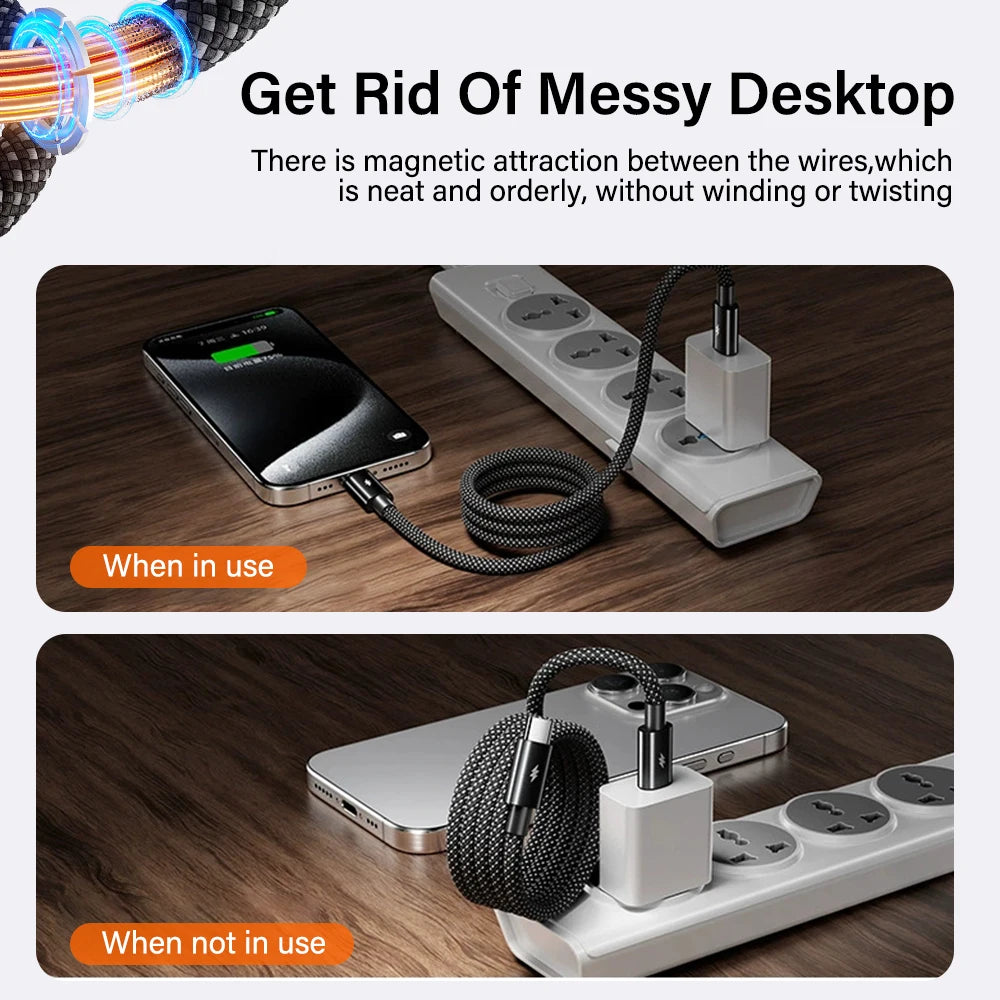 Cable USB tipo A/C a C de 100W/60W para iPhone Samsung Oneplus Xiaomi mi Redmi USBC carga rápida 1M 2M Cable cargador de datos de largo 1/2 M