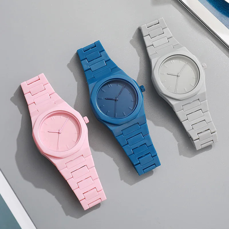 Nueva moda, Reloj con calendario de lujo para Hombre, relojes de cuarzo informales de negocios para mujer, Reloj deportivo de plástico, relojes para estudiantes, Reloj para Hombre
