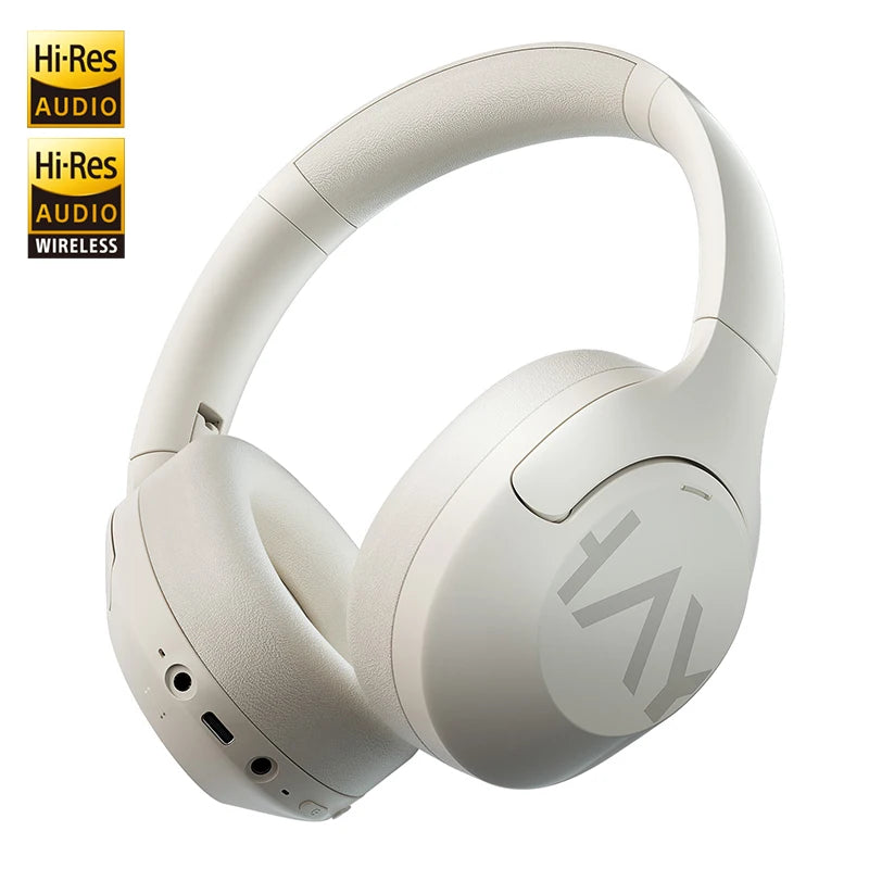 HAYLOU S30 Auriculares Inalámbricos Bluetooth 5.4 43dB Auriculares Adaptativos con Cancelación de Ruido 40mm Driver 80H Playtime