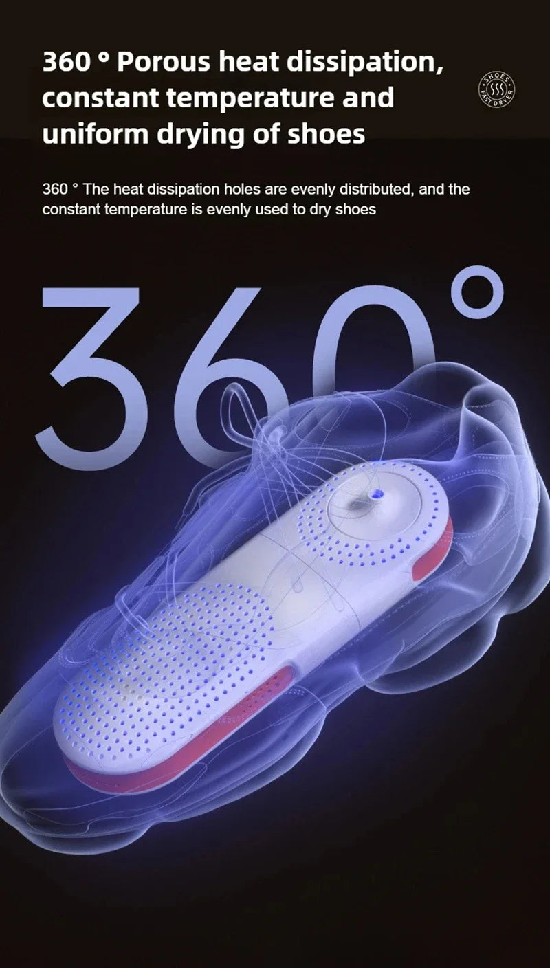 Secador de Zapatos Doméstico, Secador de Zapatos con Esterilización, Secador de Zapatos para Dormitorio, Secador de Zapatos Portátil, Desodorización, Secado Rápido 2026