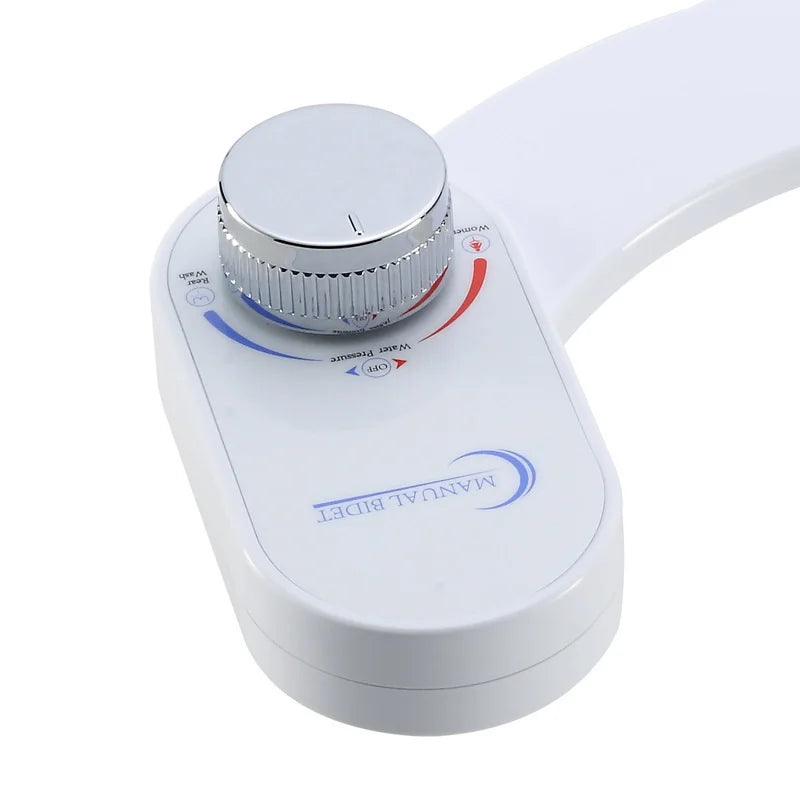 Asiento de inodoro inteligente no eléctrico con bidé ginecológico de doble pulverización de enfriamiento único bidé con boquilla totalmente oculta