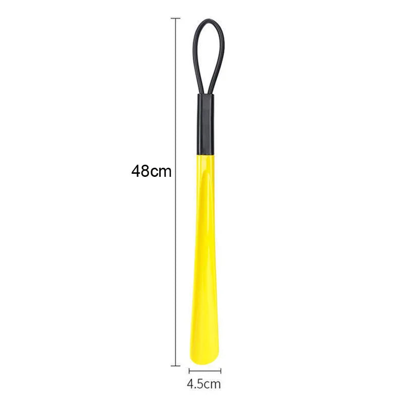 Cuernos de zapatos de plástico flexible Extra largos para mujeres embarazadas, no requiere flexión, cucharas de zapatos duraderas, uso de asistentes de zapatos, 1pc