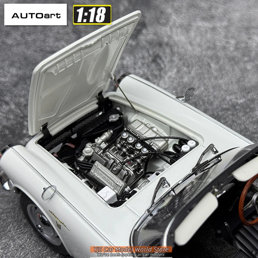 AUTOART 1/18 Honda S800 Coche Deportivo Convertible Modelo de Coche Enviar a un amigo Colección Personal Adorno Estático
