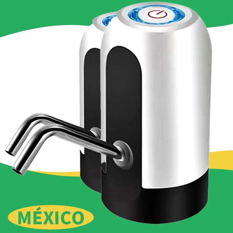 Water Dispenser for 5 Gallon Bottles, Portable USB Rechargeable Electric Water Pump, Drinking Water Jug Pump for Home, Kitchen, Living Room, Office, Camping, 3-5 Gallon Universal (Black)