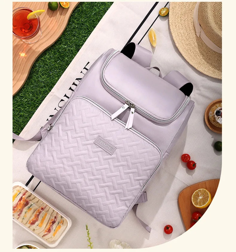Mochila térmica para Picnic, para cerveza, Camping, bolsa de almuerzo para alimentos, bebidas, playa, viaje aislado, bolsa de refrigerador a prueba de fugas