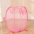 Cesta de lavandería de malla, cesta de almacenamiento pequeña y plegable para sala de estar, dormitorio, cambio de ropa, portátil, para viajes de negocios