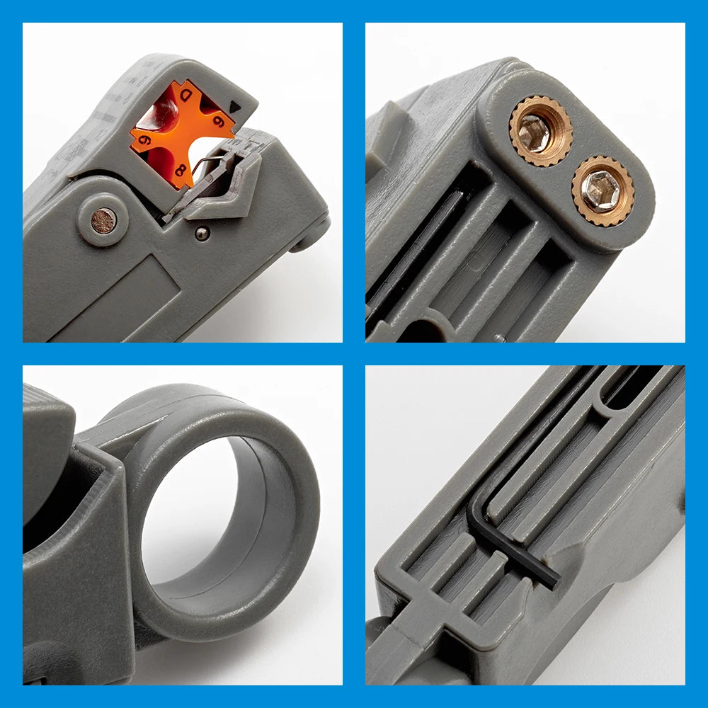 Alicates de pelado, herramientas para cables de decrustación, pelador, llave hexagonal de acero inoxidable, accesorio, recto eléctrico aislado