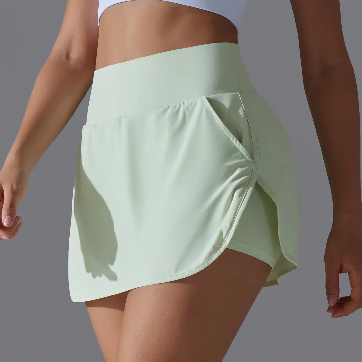 Falda de tenis para mujer con bolsillos, pantalones cortos, faldas atléticas para Yoga, faldas deportivas transpirables para bádminton y Golf, faldas deportivas para entrenamiento