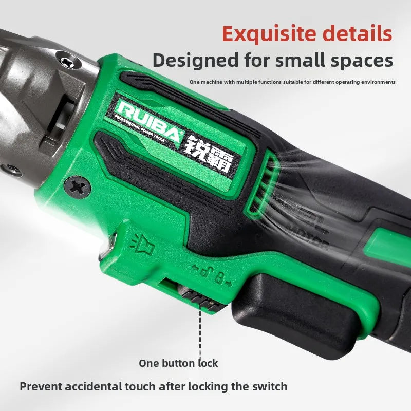 RUIBA-llave eléctrica inalámbrica sin escobillas, 3/8 pulgadas, 100NM, para batería Makita de 21V, destornillador, herramientas eléctricas, RB-JL100L