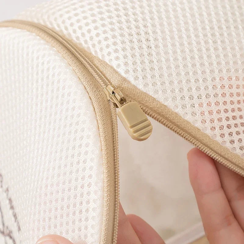 Juego de 7 Bolsas de Lavandería con Bordado Grueso, Bolsa de Lavado de Malla Fina para Prendas Delicadas, Organizador de Ropa para el Hogar
